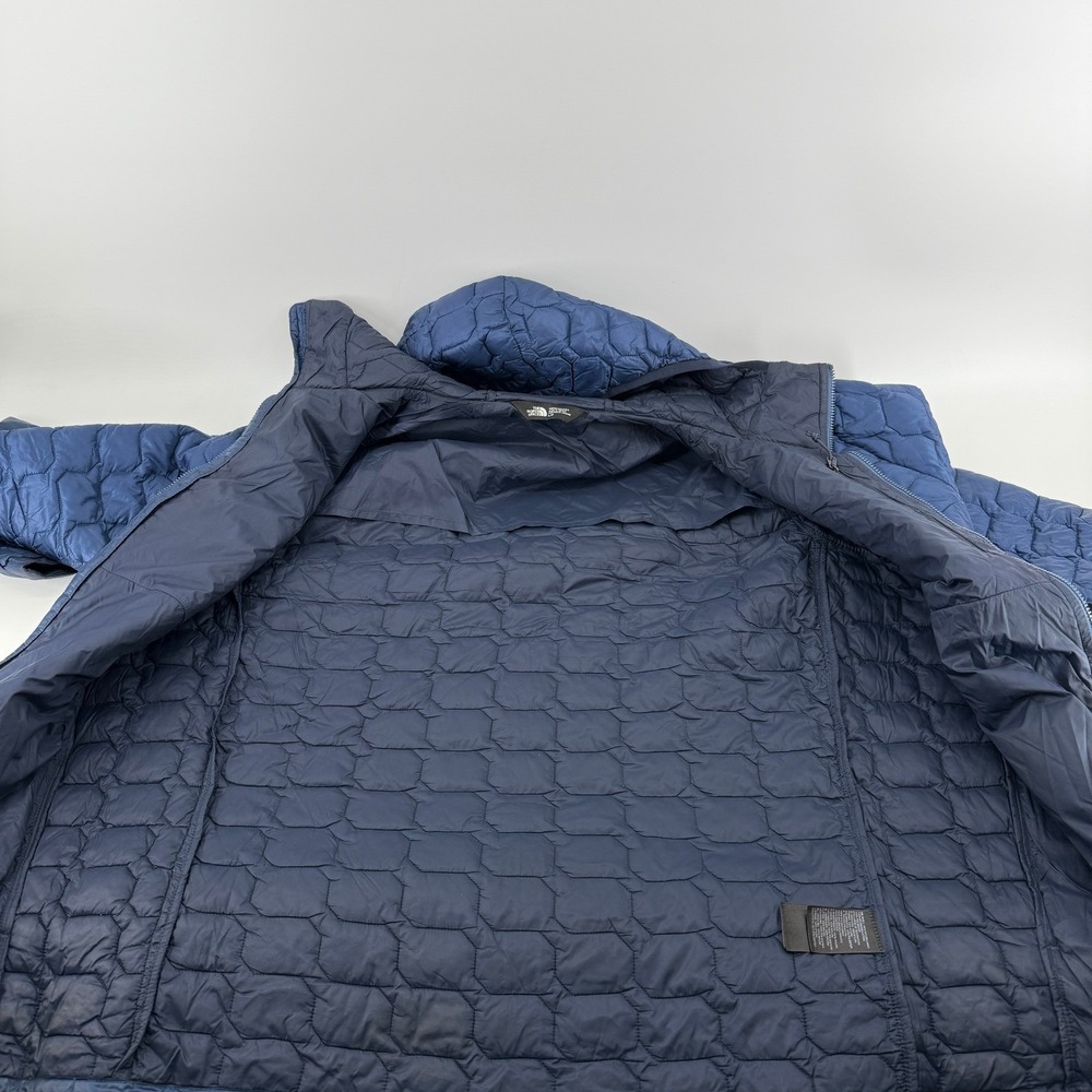 Men's The North Face ThermoBall Hooded Jacket Navy L Insulated - Picture 5 of 16